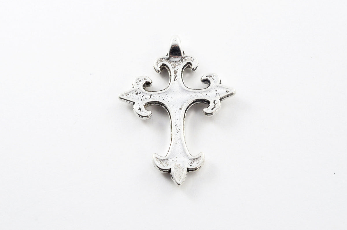 Bulk 40, Cross Charms, Antique Silver Cross, Cross Pendants, Rosary Cross  Charms, Crucifix Charms, Rosary Parts, Tiny Cross Charms, Findings 