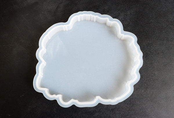 Resin Geode Mold, Silicone Agate Slice Mold 4 1/8" - 1 piece (M043)