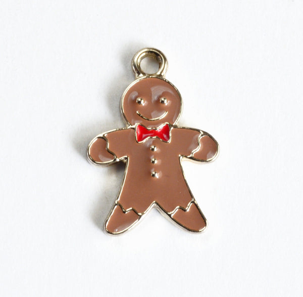 brown gingerbread man charms